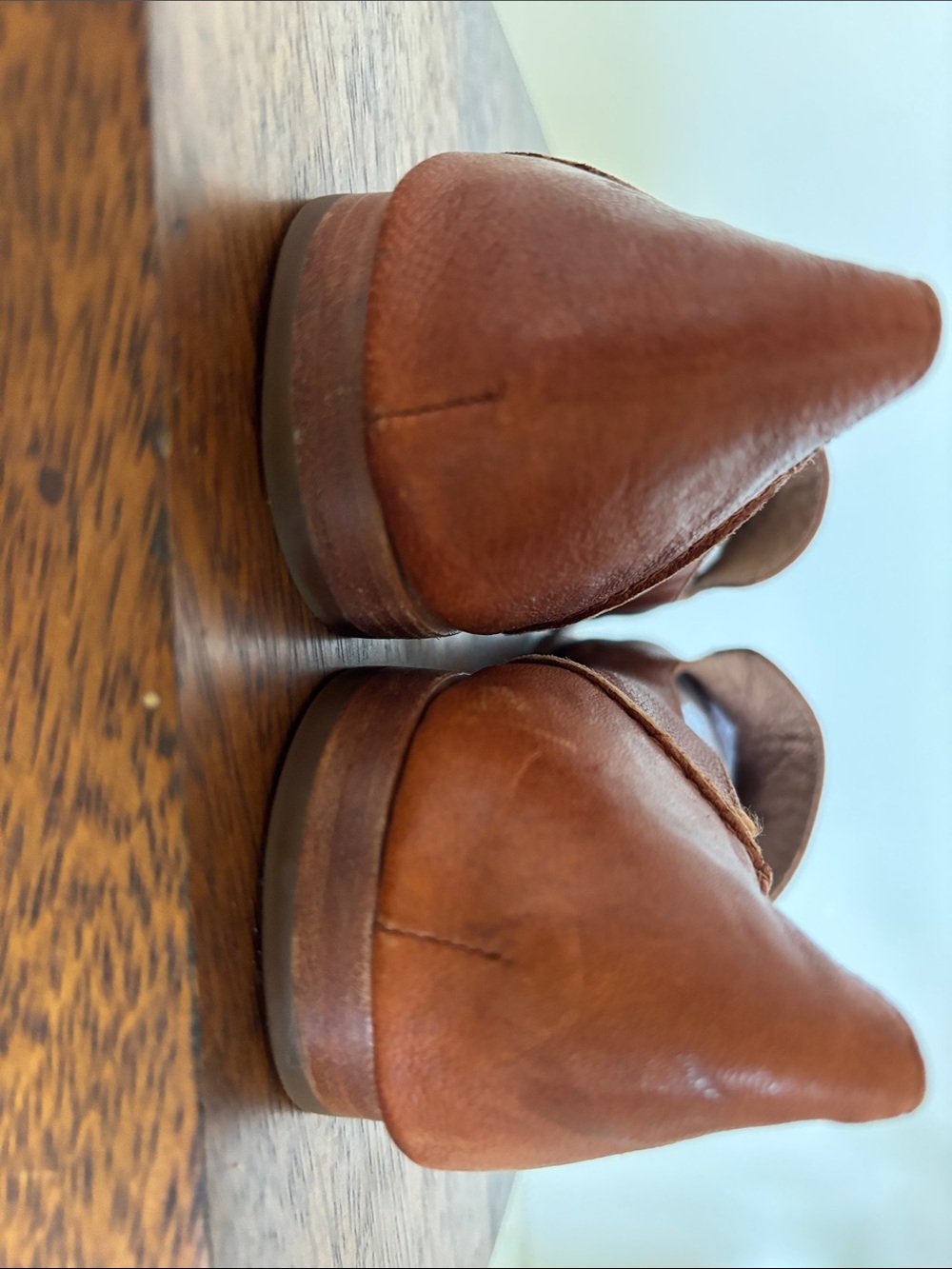 Frye Brown Pointed Toe Slip-On Flats 9M - Picture 7 of 7